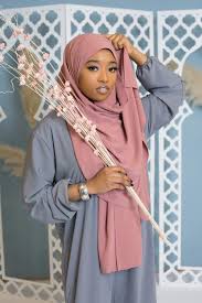 hijab soie