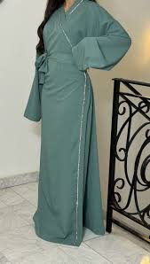 abaya vert pastel