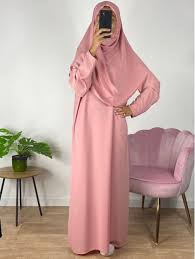 jilbab femme rose