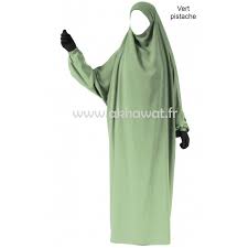 jilbab vert pistache