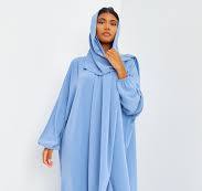 abaya bleu
