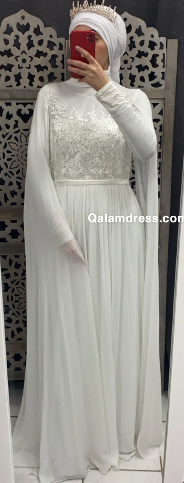 abaya blanche mariage