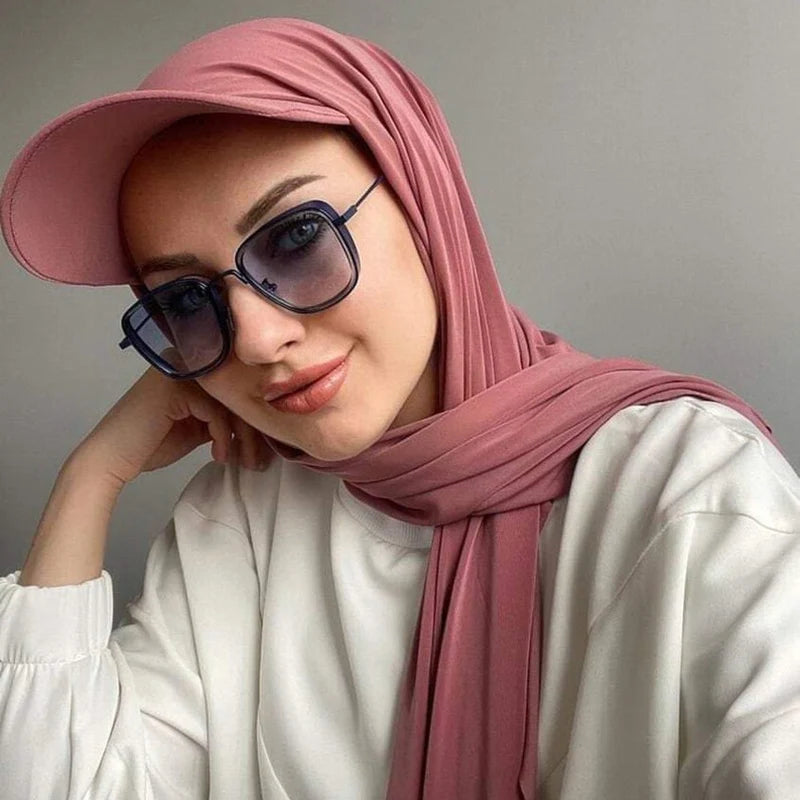 hijab casquette