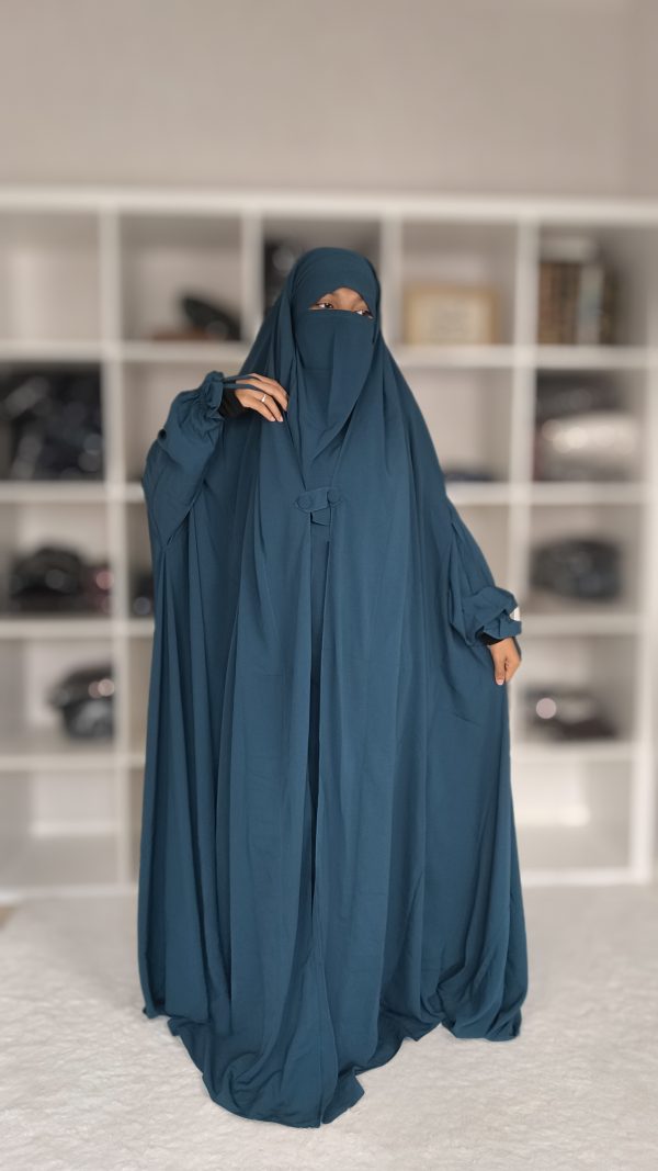 jilbab bleu clair