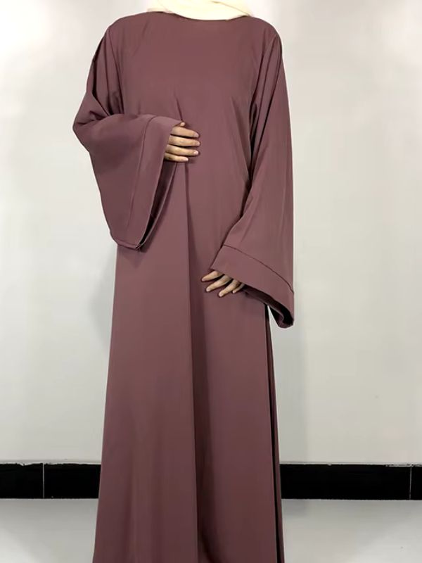 abaya rose poudré