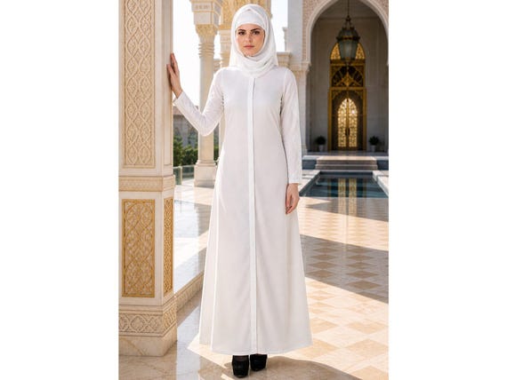 abaya femme blanc